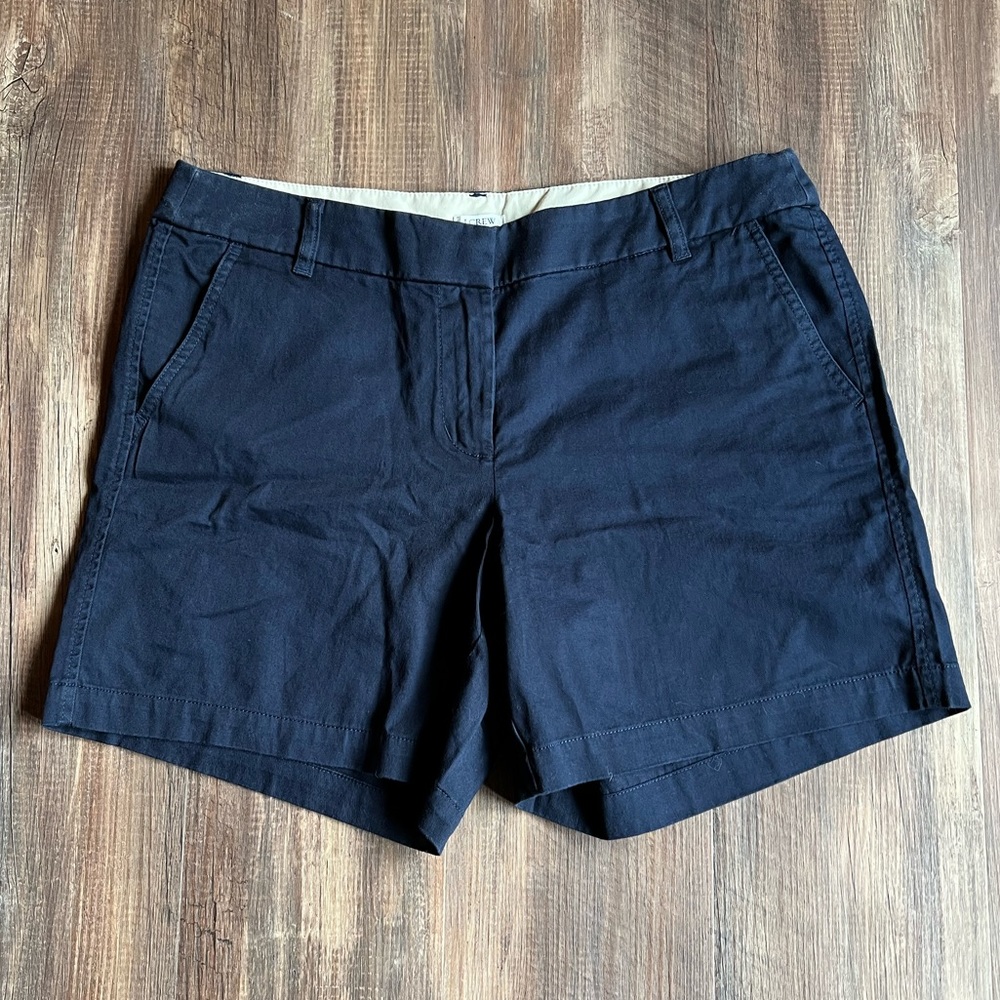 J. Crew Navy Cotton Chino Shorts